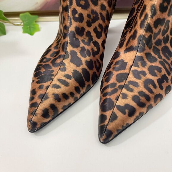 Steve Madden Leena Leopard Print Pointed Toe Stiletto Ankle Boots Size 6.5 - Picture 10 of 10